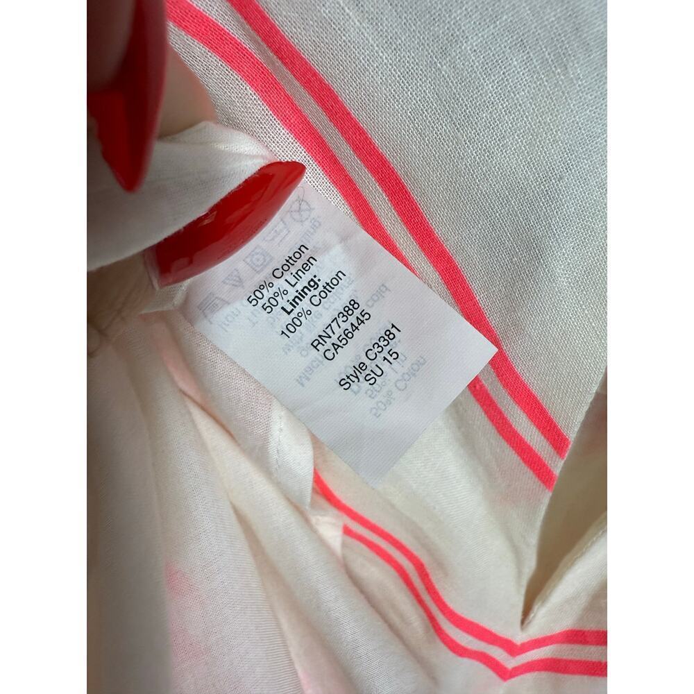 J.Crew Pink Chevron Stripe Shift Dress Size 2 - Picture 5 of 5